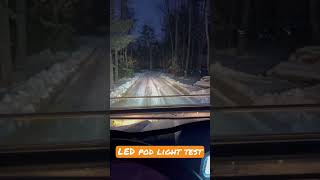 Rough country pod light test!  #roughcountry #ledlights #offroadlights #offroad #plowing