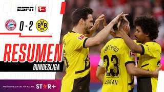 ¡VICTORIA HISTÓRICA DEL DORTMUND EN EL CLÁSICO ALEMÁN! | B. Munich 0-2 B. Dortmund | RESUMEN