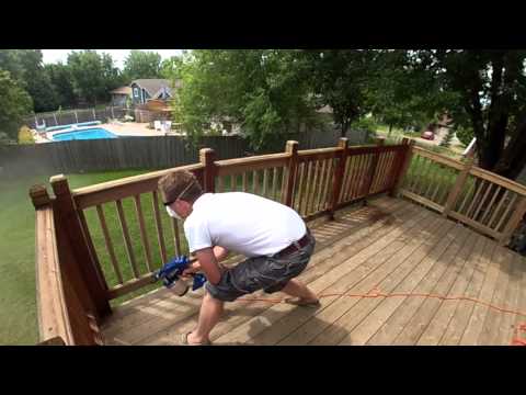 Staining a Deck - Roll vs Brush vs Spray Staining a Deck - Roll vs Brush vs Spray
