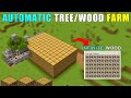 FULLY AUTOMATIC WOOD/TREE FARM IN MINECRAFT BEDROCK 1.19(MCPE/X BOX/CONSOLE/PS4/NINTENDO SWITCH)