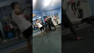 Pad work  powe full kicks #mma #karate #fitness #kickboxing #boxing #actor #bollywood #viral #kick