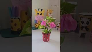 Ice cream box വെച്ച് Flower pot ഉണ്ടാക്കാം... #shorts #diy #trending #viralshorts