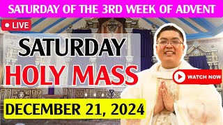 SATURDAY FILIPINO LIVE MASS TODAY II DECEMBER 21, 2024 II FR. JOWEL JOMARSUS GATUS