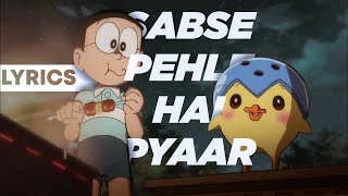 DORAEMON Hindi Song - Sabse Pehle Hai Pyaar - Pippo \u0026 Riruru - LYRICAL Version By HeRC Studios