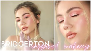 BRIDGERTON Inspired Makeup Look | Fresh \u0026 Glowy Makeup Tutorial ✨