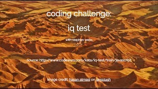coding challenge: iq test