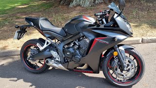 Honda CBR650F with some accessories