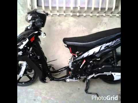 Modified Mio Sporty Matte Gray Sticker Design Matte