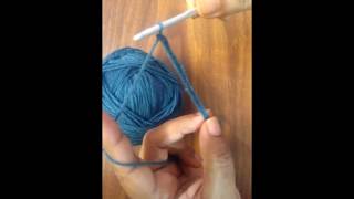 Crochet for Beginners :  लोकरिचे  विणकाम Part 1 (साखळी - chain)