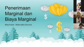 BIAYA MARGINAL DAN PENERIMAAN MARGINAL