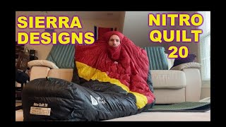 SIERRA DESIGNS NITRO QUILT 20 REVIEW AND EXPERIENCE:  A decent quilt without the lead time.