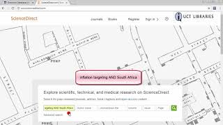 How to search for articles using ScienceDirect