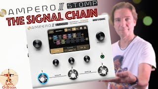 Hotone Ampero Stomp II: the signal chain management