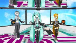 「MMD」- Strobo Night / ストロボナイツ - 【Miku, Haku ,Akita】+ Download Links