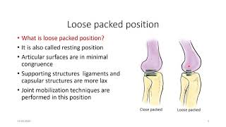 JOINTS   CLOSE PACKED POSITION