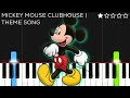 Mickey Mouse Clubhouse Theme Song | EASY Piano Tutorial