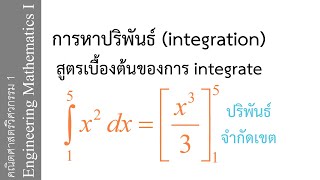 สูตรเบื้องต้นของการ integrate EP.2 | ปริพันธ์จำกัดเขต (Definite integrals) Whiteboard