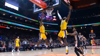 Rajon Rondo with the pass-fake, LeBron with the block-fake | Lakers vs Hawks
