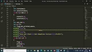 Job Sequencing with Deadline || DAA || C Programming