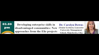 ILLUMINISMO 2021- Developing enterprise skills in disadvantaged communities - Dr. Carolyn Downs