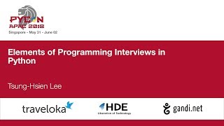 Elements of Programming Interviews in Python - PyCon APAC 2018