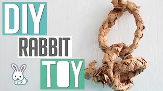 DIY Braided Ring Rabbit Toy