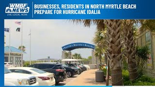 Businesses, residents in North Myrtle Beach prepare for Hurricane Idalia