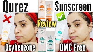 Qurez Sunscreen Review | Qurez Mineral Mattifying Sunscreen Review | Qurez Tinted Sunscreen Review