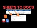 ✉ Send Mail Merge Emails from Google Sheets with Docs and Apps Script