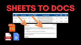 ✉ Send Mail Merge Emails from Google Sheets with Docs and Apps Script