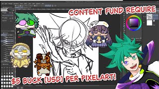 $5↑ Buck Donation to Kiray Vacuo || Kiray Productive Stream【#commissionart #disabledcreator】