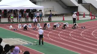 第７６回江戸川区区民総合体育祭春季区民陸上競技大会　中学３年生男子１００ｍ　隆翔