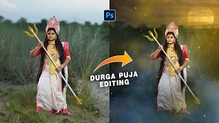 Druga puja Best Editing Tutorial 2022 - Photoshop in Hindi