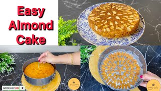 Easy Almond Cake Recipe |Bakery Style Almond Cake at Home |  #cakerecipe #almondcake