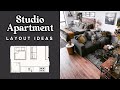 Studio Apartment Layout Ideas That Will Make Your Studio Flow Beautifully