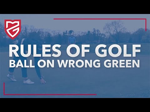 What do you do if your ball lands on the wrong green?