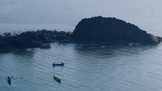 Muzhappilangad Beach near Thalassery is a drive-in beach in the Kannur district of Kerala