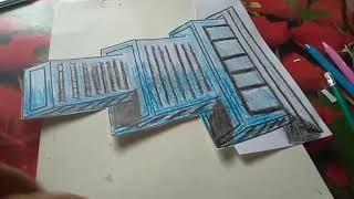 Draw a 3D building picture