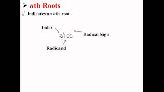 Definition of nth Roots