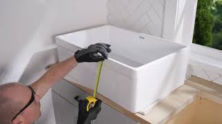 How to Install an Elkay Fireclay Farmhouse Undermount Sink