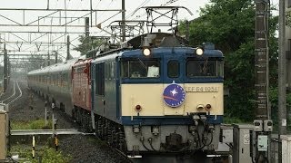 【JR東日本】E26系「カシオペアクルーズ」　行田駅通過　汽笛付き！