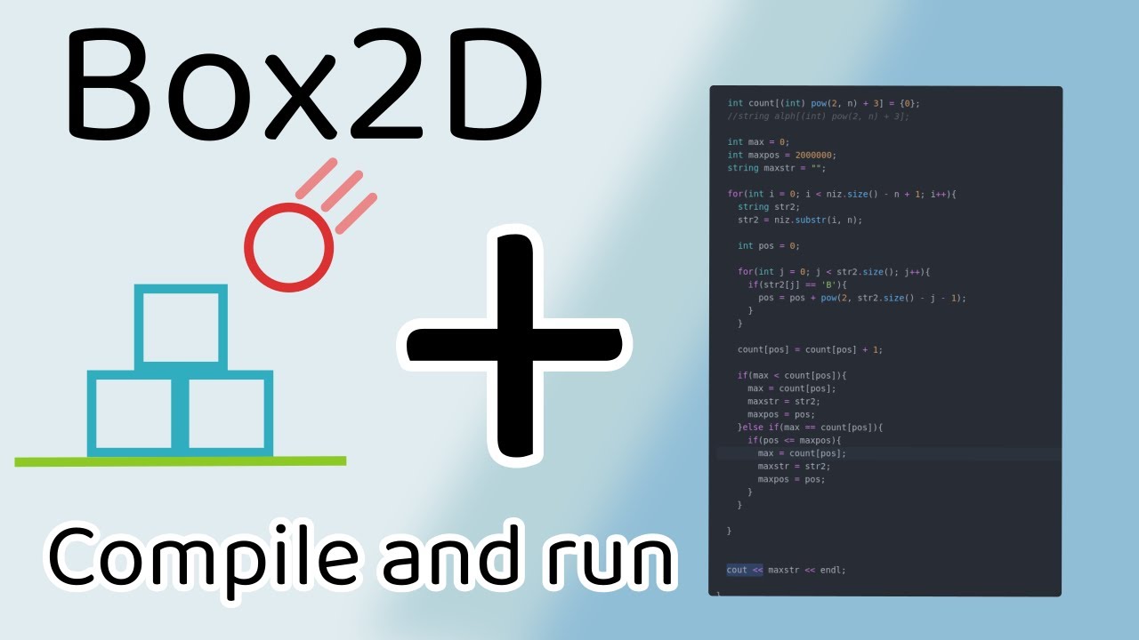Compiling And Runnning Box2d With Your Project Youtube