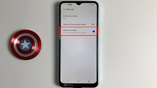 Battery percentage on Vivo Y02s Android 12