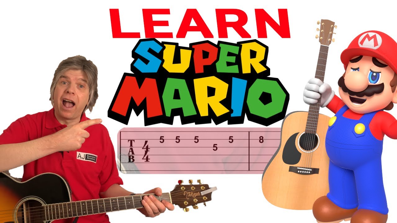 Super Mario Theme Song Tutorial For Guitarists: Play Like A Pro ...