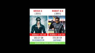 Krish 3 Vs Robot 2.0 Movie Comparison ।। Box Office Collection #shorts