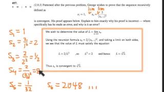 401.6 Convergence and Cauchy problems (57 and 59)