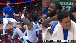 LUKA TELLS KYRIE "WE SO GOOD! WE WINNING IT!" AFTER GAME WAS OVER!