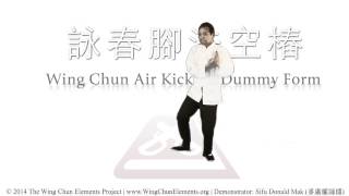 Air Kicking Dummy Form (詠春腳法空樁)