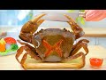 🦀 So Yummy Miniature Roasted Crab Recipe In Tiny Kitchen - Mini Yummy ASMR Cooking Video