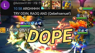 ARGHHHH ODIN, RAOQ AND Qebehsenuef Let's Go! [Summoners War Siege]